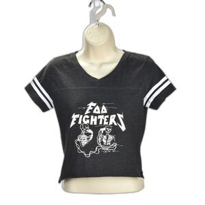 L.A.T. Apparel Foo Fighters Cropped T-Shirt Size See Measurements